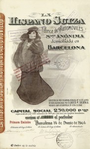 1ª emisión de las acciones de la Hispano Suiza. Junio 1904