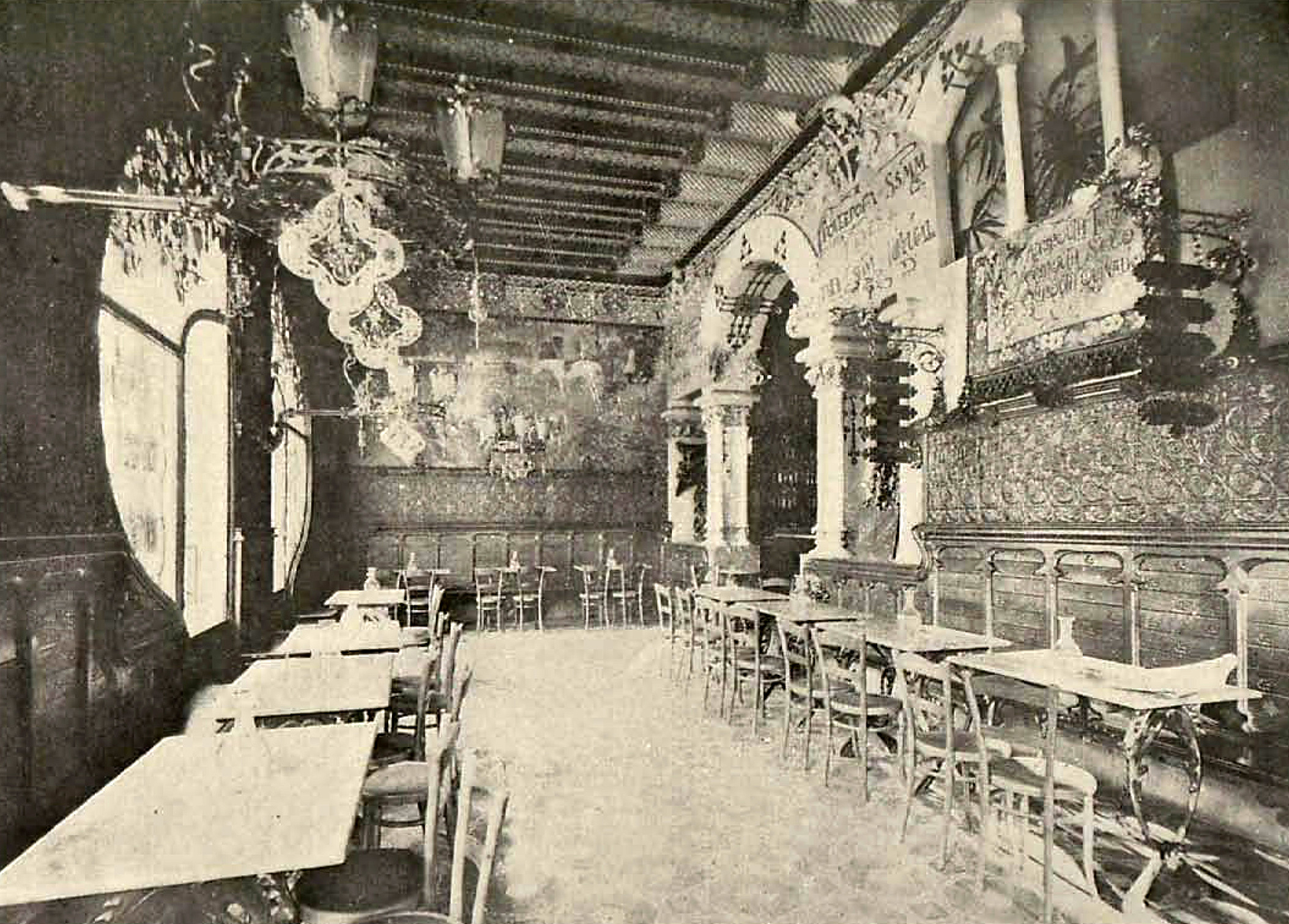 Cafè Torino. Vista interior (1902)
