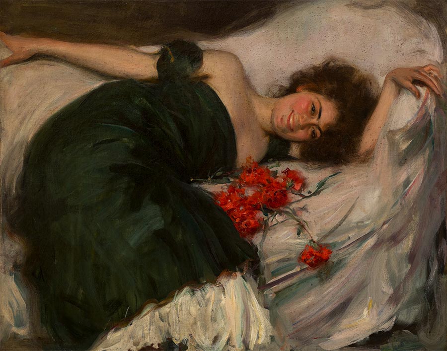 la flora-oleo sobre lienzo-c1906