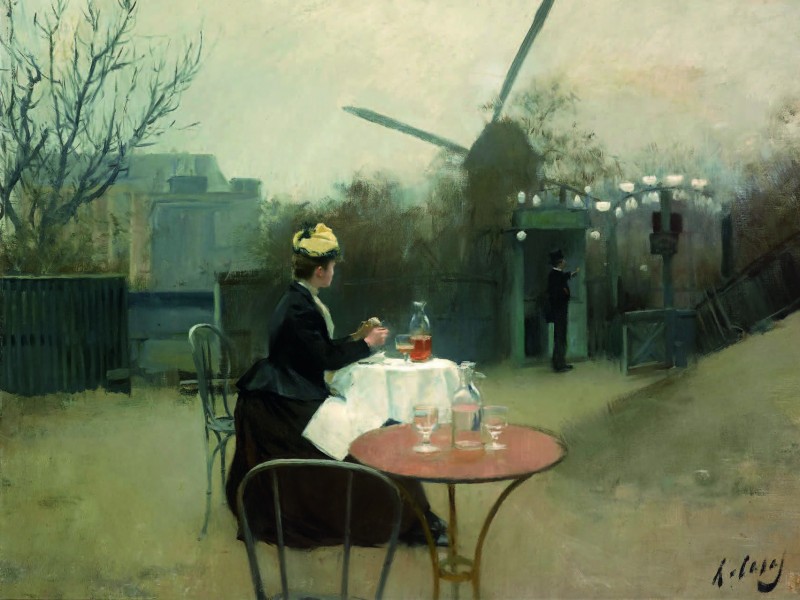 Ramon Casas plein air óleo sobre tela 1890